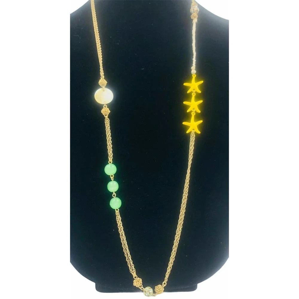 J. CREW Nautical Starfish Necklace Beads